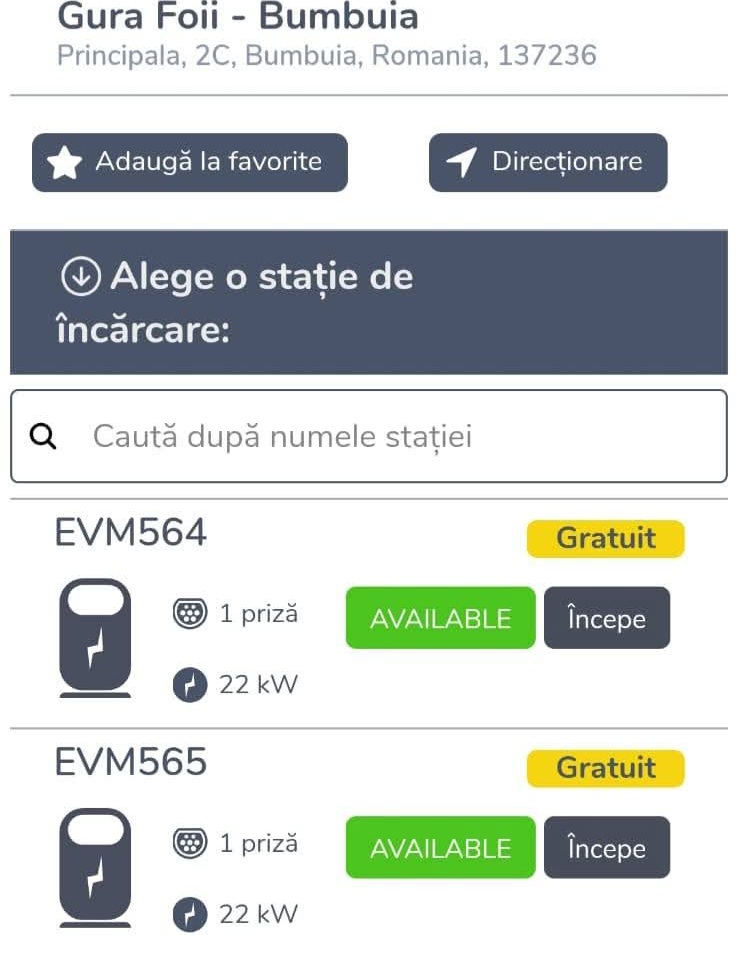 Comuna Gura Foii beneficiază de primele două stații de încărcare pentru vehicule electrice, disponibile în aplicația Plugpoint