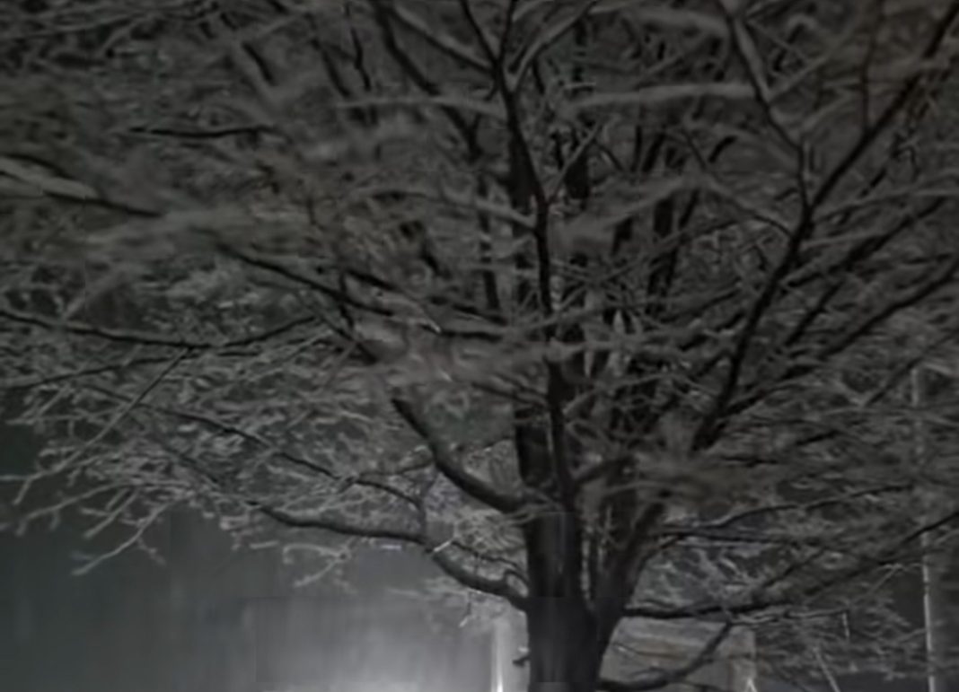 La Târgoviște, ninsoare în prag de sărbători