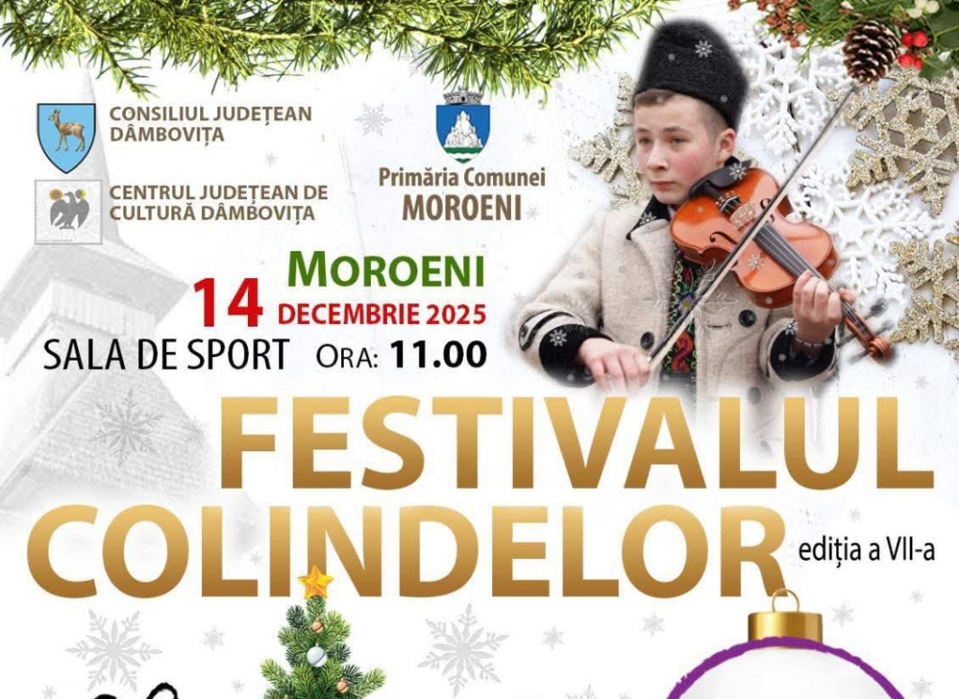 Comuna Moroeni găzduiește ediția a VII-a a Festivalului Colindelor