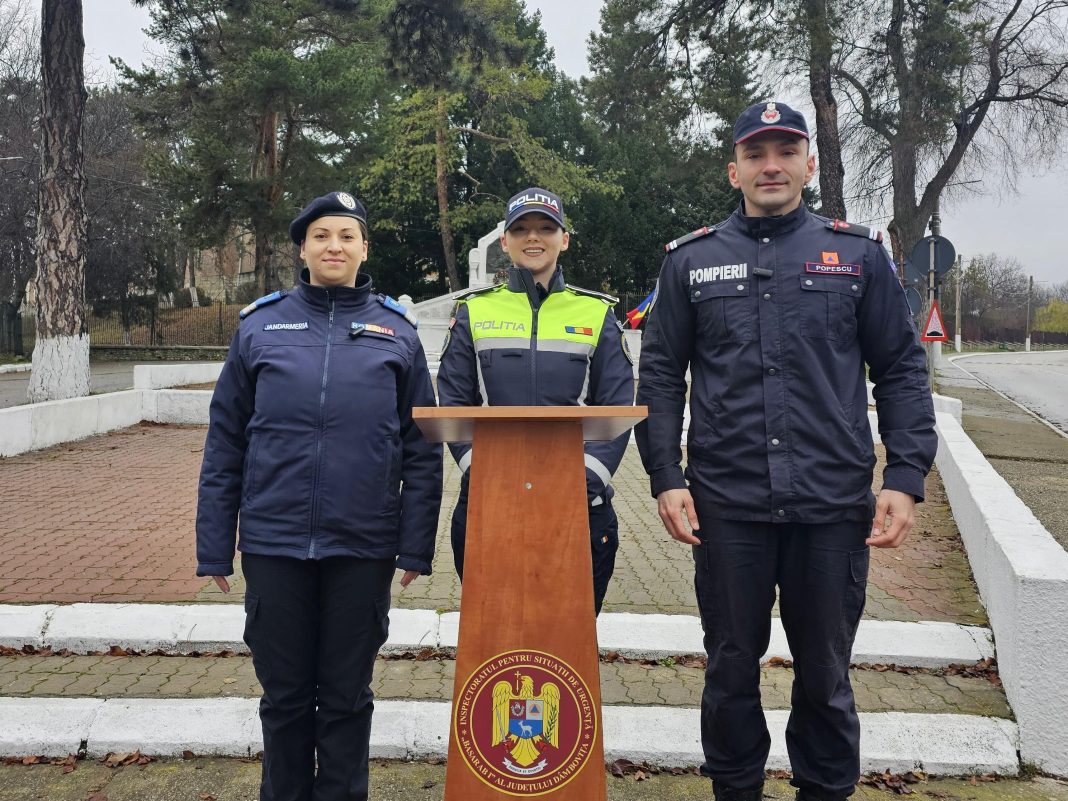 POLIȚIȘTII, JANDARMII și POMPIERII DÂMBOVIȚENI, acționează în stradă 