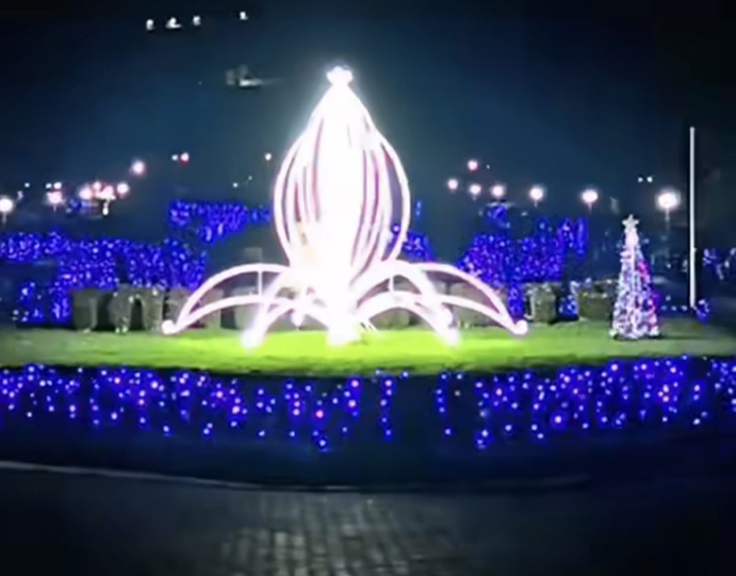 Parcul Chindia din Târgoviște strălucește de sărbători 