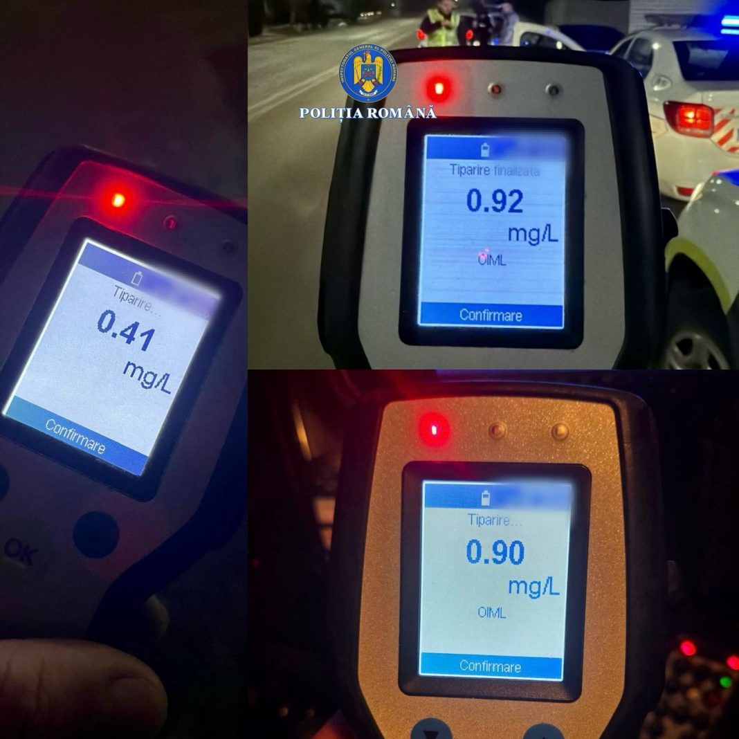 Mai mulți șoferi depistați sub influența alcoolului și cu autovehicule neînmatriculate în județul Dâmbovița