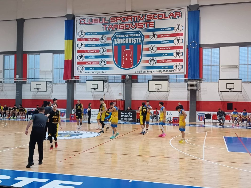 Prima înfrângere pentru CSU Târgoviște în Playoff-ul Ligii 1 Masculin de Baschet