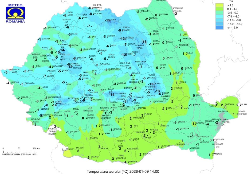 ALERTĂ METEO: Vreme deosebit de rece și ninsori în următoarele zile la nivelul întregului județ Dâmbovița 