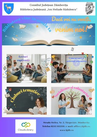 Biblioteca Județeană Dâmbovița duce serviciile bibliotecii direct în școli Biblioteca Județeană Dâmbovița duce serviciile bibliotecii direct în școli