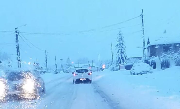 Haos pe DN 71 Târgoviște – București:Iarna i-a luat prin surprindere pe drumarii de la Drumurile Naționale