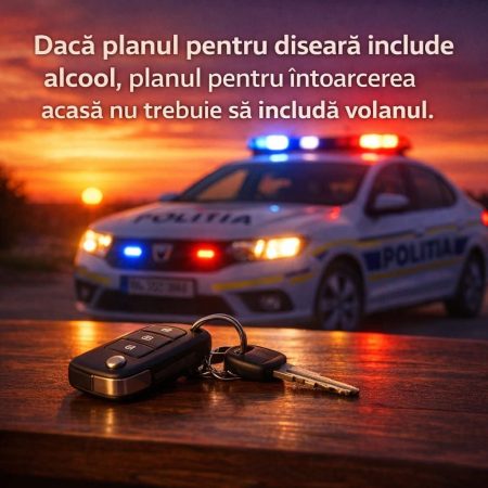 Recomandarea zilei pentru șoferi: Alcoolul și volanul nu merg împreună, mai bine ajungeți acasă cu taxiul decât… în statistica de luni