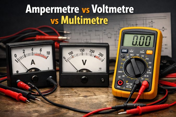 Aparate de masura: ampermetre vs voltmetre vs multimetre